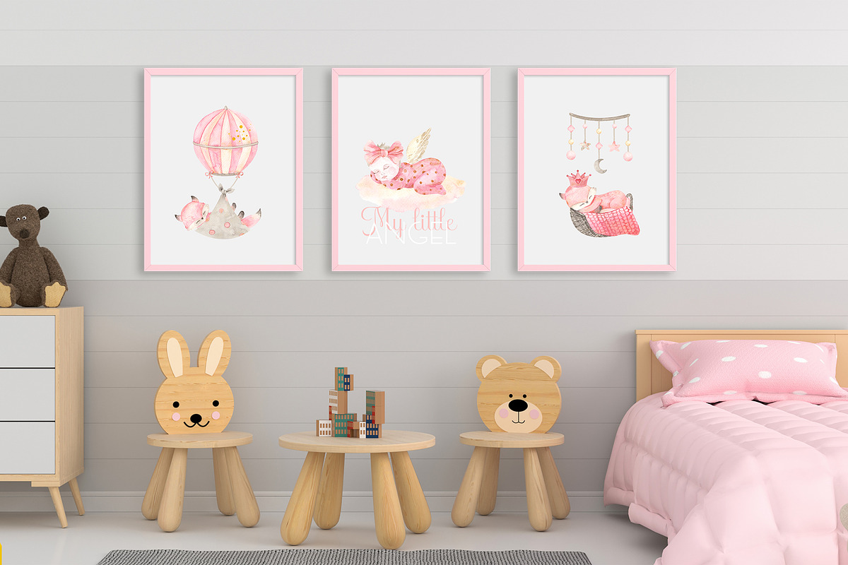 My little girl. Watercolor collectio, an Object Graphic by Ana-Sakuta (Photo 8 of 22)