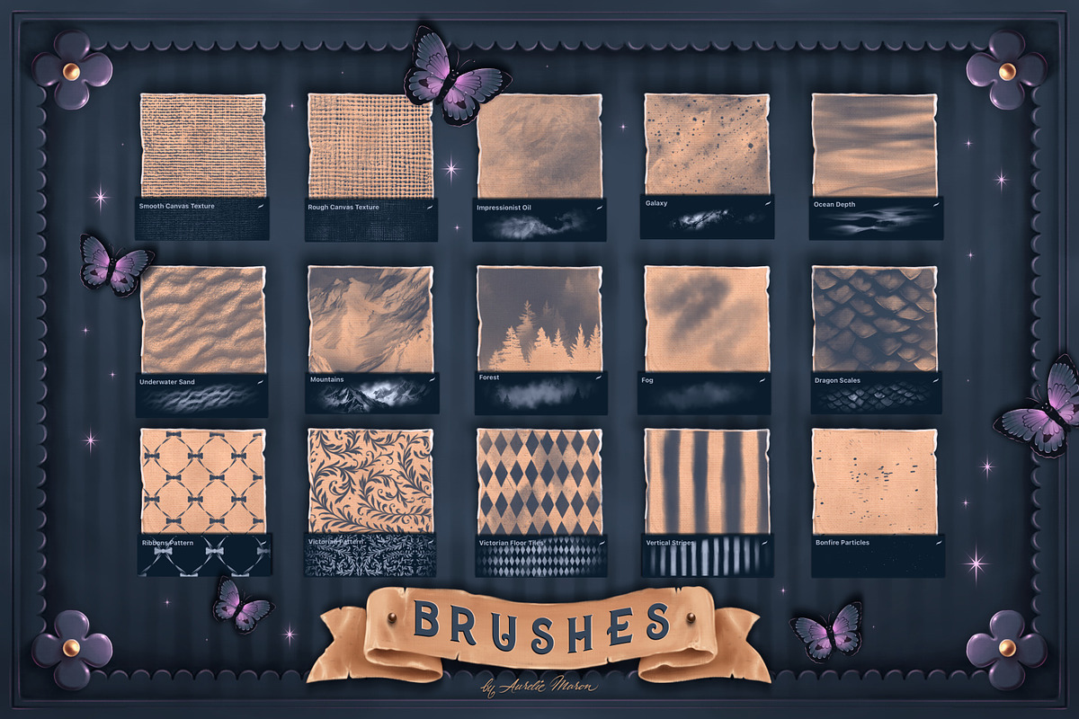 Whimsical Lettering Toolkit, a Brush Add-On by Aurelie Maron (Photo 4 of 15)