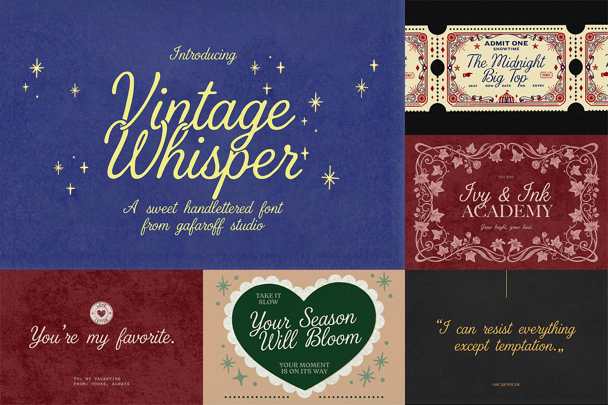 Wedding Font Collection, a Script Font by gafaroff studio (Photo 16 of 22)