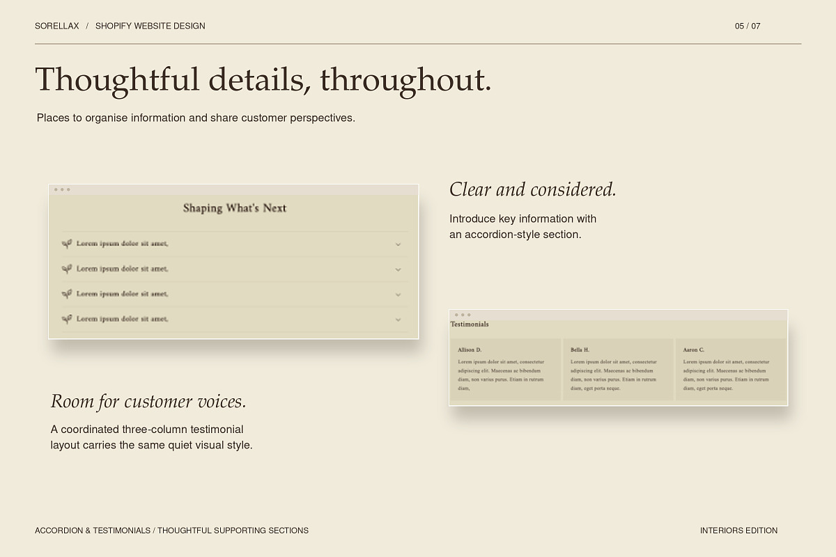 Shopify Theme for Interiors, a Shopify Template by Layl Atelier (Photo 5 of 8)