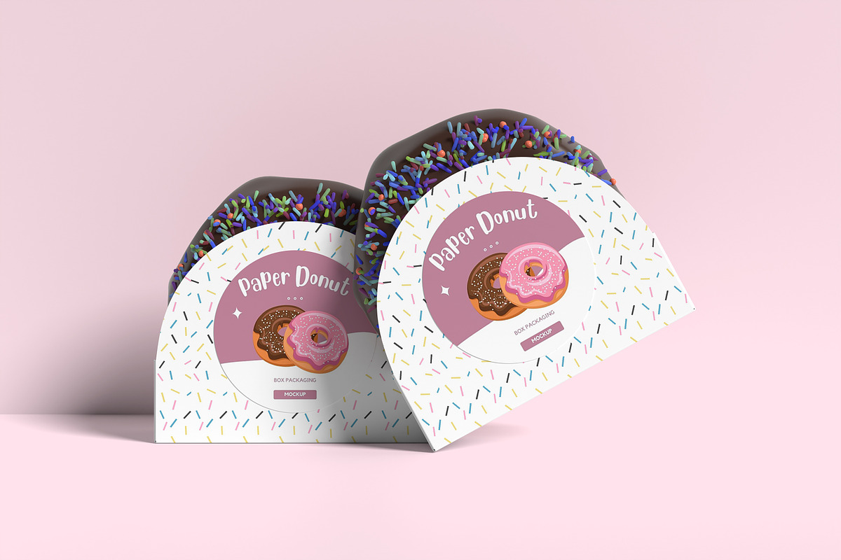 Donut mockup, a Product Mockup by xavier_studio (Photo 5 of 5)