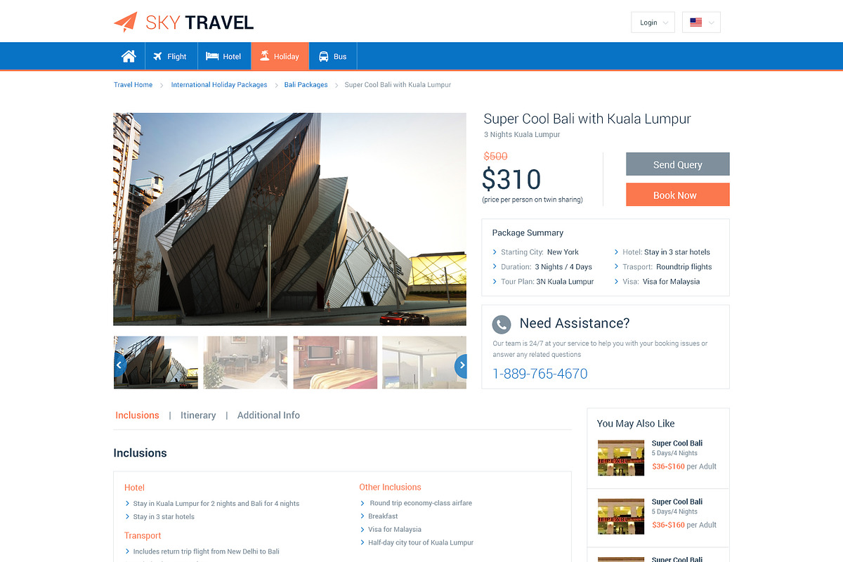 Sky Travel PSD Website Template, a Websites & App Template by WebbyTemplates (Photo 4 of 17)