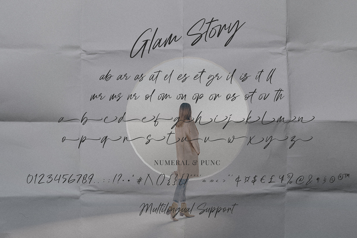 Glam Story | Script, a Script Font by ARSAVISUAL (Photo 14 of 14)