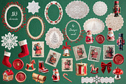 Vintage Christmas Collage Pack, an Object Graphic by Designwork (Thumbnail 3 of 9)