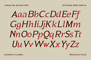 Casale Del Natura Font, a Serif Font by Marvadesign (Thumbnail 6 of 13)