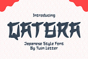 QATORA Faux Japanese Font, a Font by twinstd (Thumbnail 1 of 10)