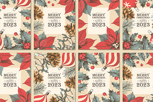 Vintage Christmas Cards, a Card Template by GreyLilac
