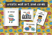 Little Hero clipart set, an Illustration by Poppymoondesign (Thumbnail 2 of 3)