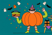 Spooky Halloween Birthday, a Seasonal Illustration by StockVerse Creative (Thumbnail 2 of 4)
