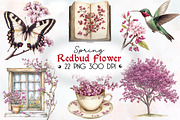 Spring Redbud Flower Clipart, an Illustration by RobertsArt (Thumbnail 1 of 5)