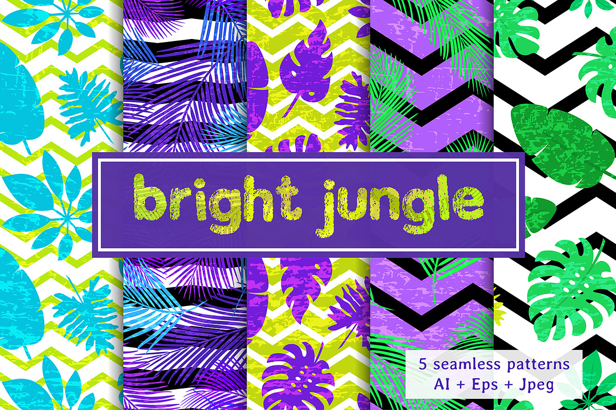 Bright jungle, a Pattern Graphic by Alla_Ri_Shop (Photo 3 of 4)