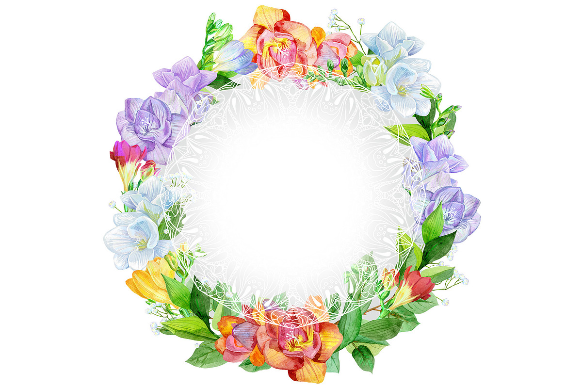 Freesia. Watercolor collection, a Decorative Illustration by Watercolor fantasy (Photo 5 of 7)