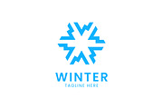 Letter W Rotate Logo Snowflake Icon, a Branding & Logo Template by Signatoro (Thumbnail 3 of 3)