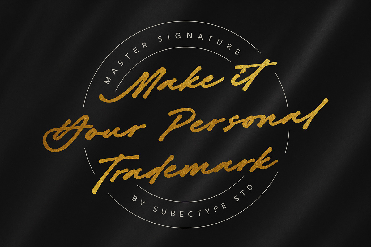 Master Signature - Signature Font, a Script Font by Subectype Studio (Photo 2 of 10)