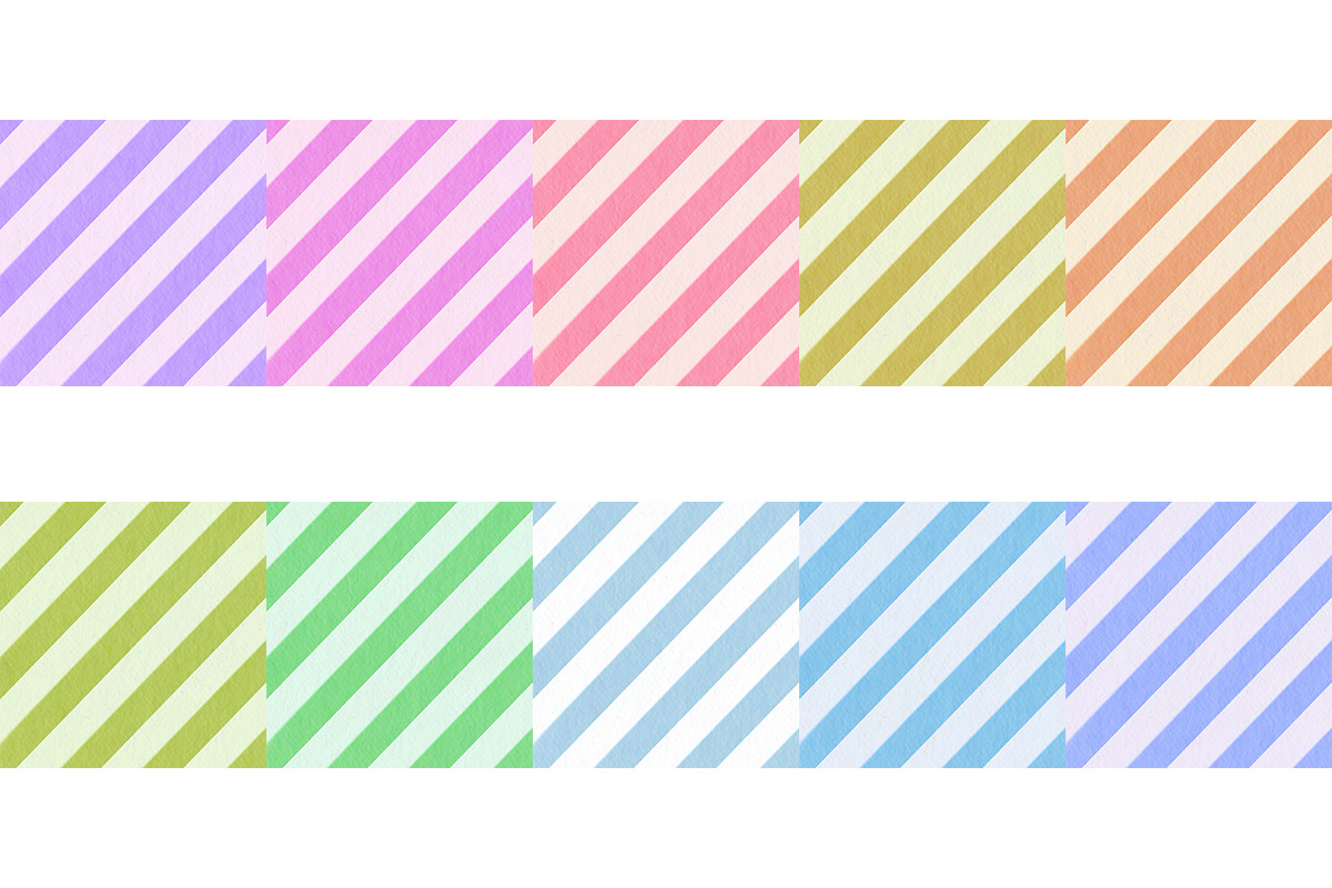 Stripe Pattern Digital Paper 2, a Pattern Graphic by tchastudio (Photo 7 of 7)