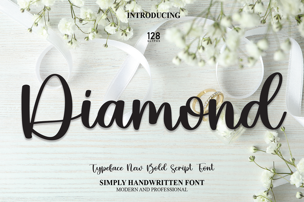 Diamond | Script Font, a Script Font by Scratchones (Photo 1 of 8)