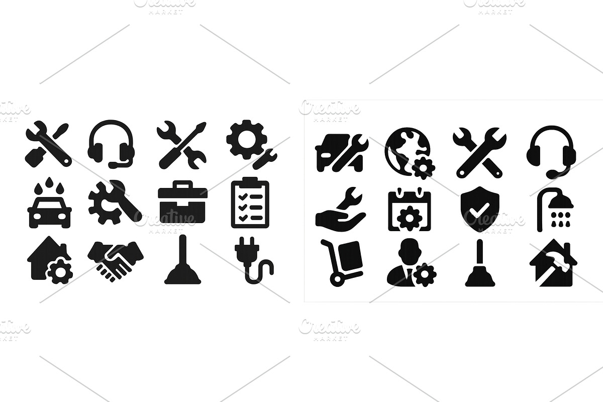 Collection of web icons showcasing, a Technology Illustration by ZinetroN