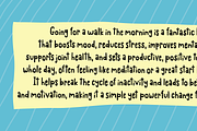 Practical Vein - super duper cute!, a Handwritten Font by pizzadudedotdk (Thumbnail 8 of 8)
