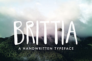 Brittia Handwritten Font, a Sans Serif Font by The Higgins Creative (Thumbnail 1 of 2)
