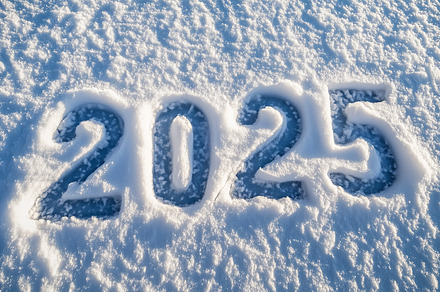2025 on a snow - winter new year, a Holiday Photo by MistyDay