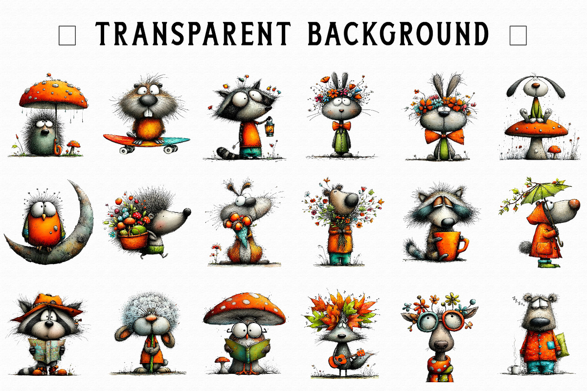 Whimsical Forest Animal Clipart, an Illustration by Libby Wishes (Photo 2 of 7)