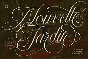 LT Nouvelle Jardin – Romantic Script, a Script Font by Luminotype