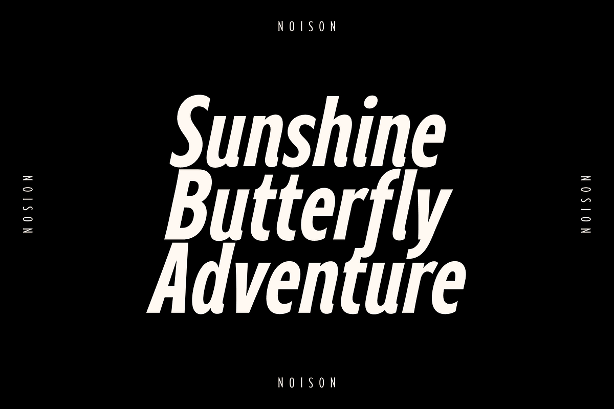 Noison Font Family, a Sans Serif Font by LoneArmy (Photo 2 of 12)