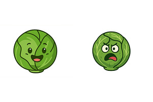 Cartoon cabbage characters, a Food & Drink Photo by ZinetroN