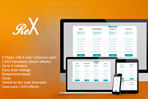 ReX - HTML5 Pricing Table