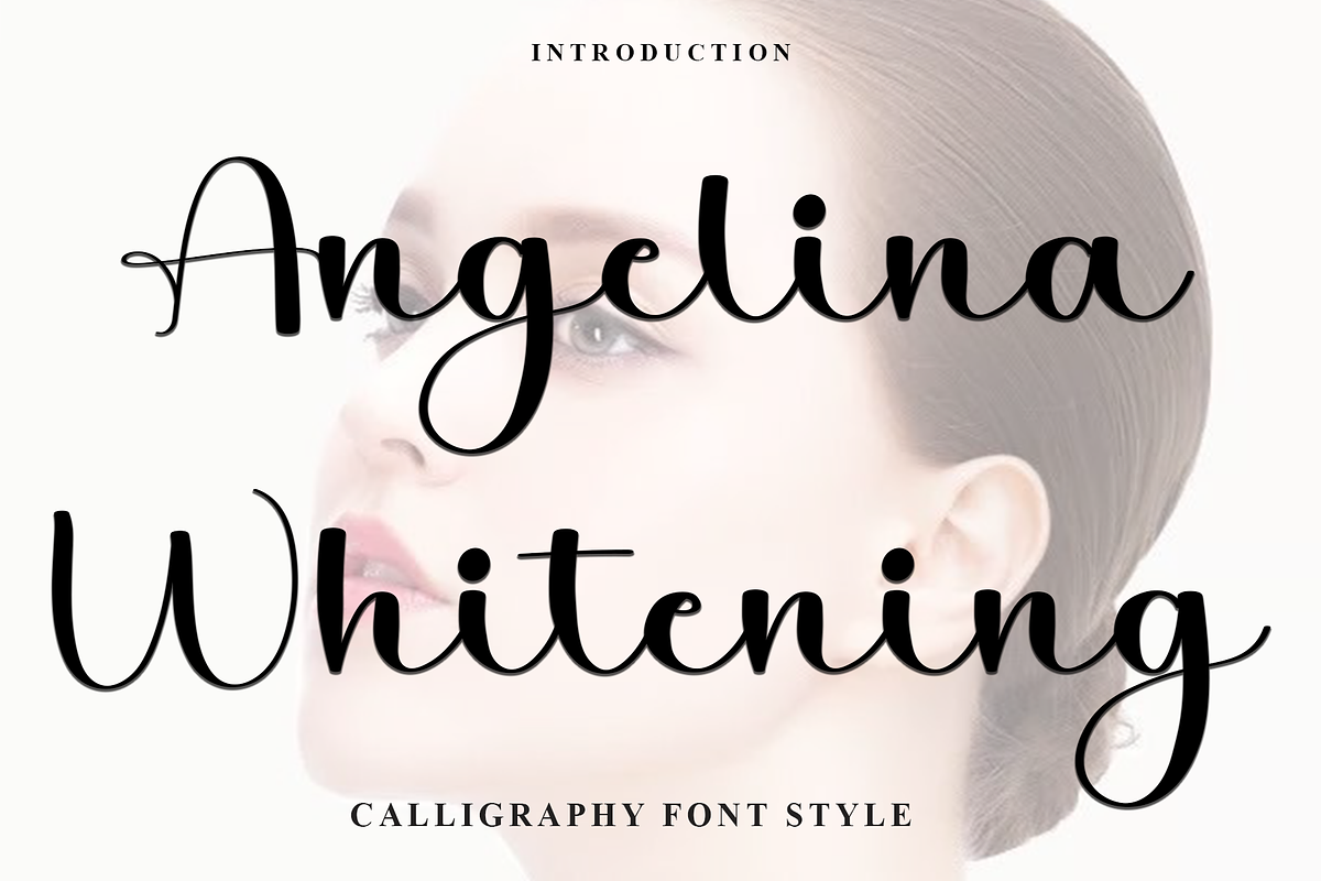 Angelina Whitening, a Handwritten Font by InermediaSTUDIO (Photo 1 of 8)