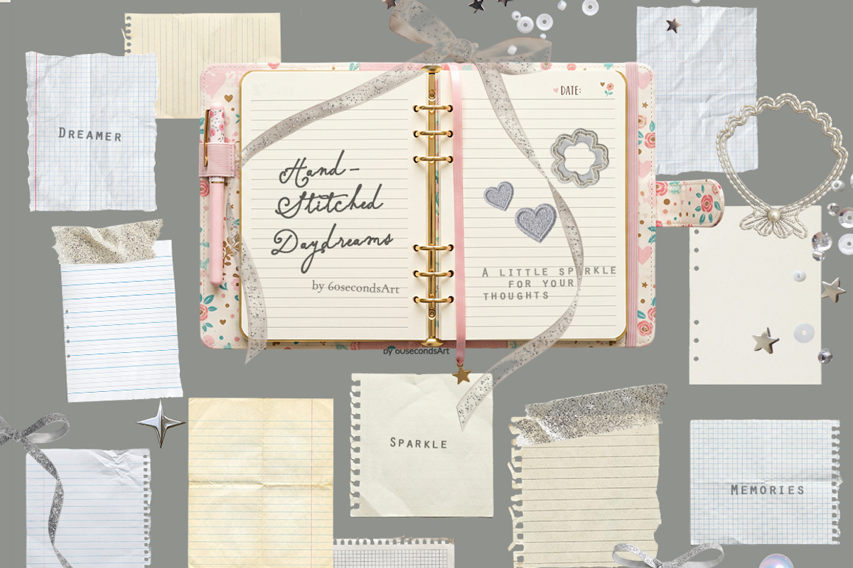 Hand-Stitched Daydreams Mixed Media, an Object Graphic by 60secondsArt (Photo 9 of 11)
