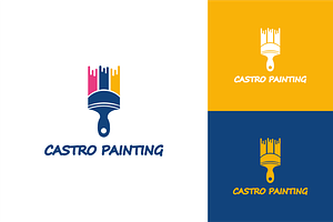 Castro Painting Logo, a Branding & Logo Template by zaqilogo