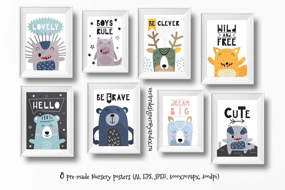 Nursery Art Scandi Forest Animals, an Animal Illustration by Nursery Art (Photo 2 of 8)