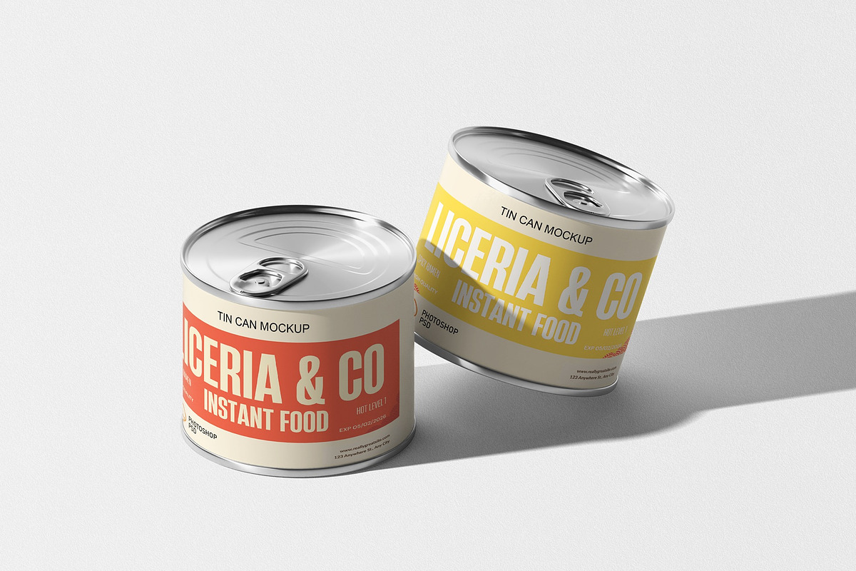 Aluminum Tin Can Mockups, a Product Mockup by Sweetdady (Photo 2 of 16)