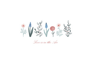 Cute card with spring flowers, an Object Illustration by Toltemara