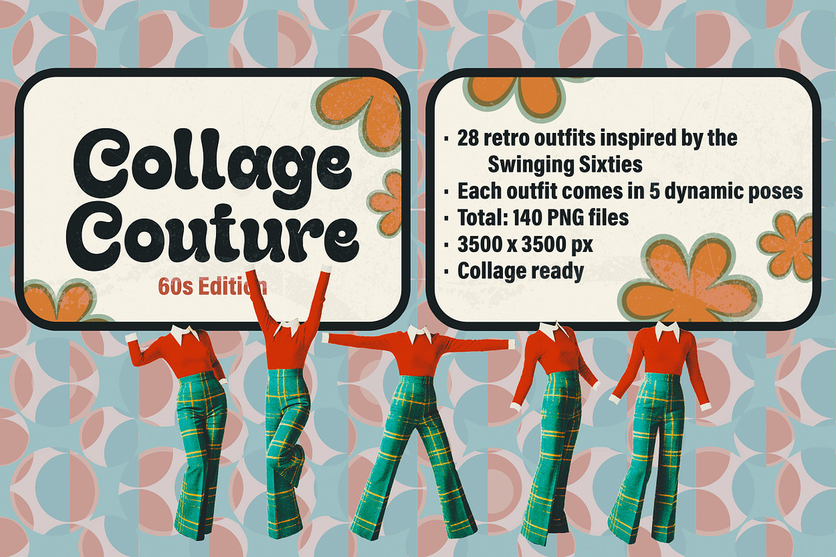 Collage Couture: 60s Edition, an Object Graphic by Megan Aili Designs (Photo 2 of 11)