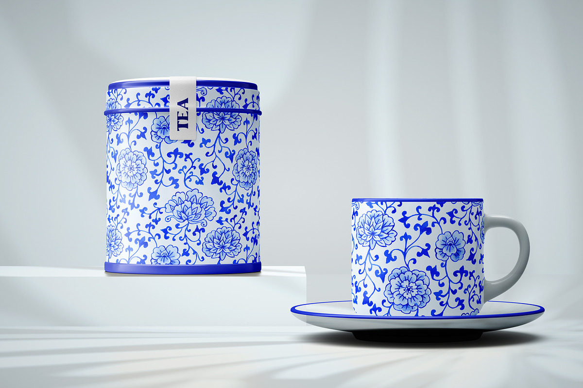 Chinoiserie Ginger Jar Watercolor, a Pattern Graphic by Rose Design (Photo 3 of 10)