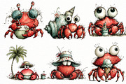 Whimsical summer crab Clipart, an Illustration by Designworld (Thumbnail 4 of 6)