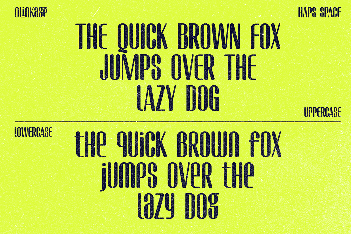 Olinkage – Modern Condensed Display, a Sans Serif Font by Haps Space (Photo 9 of 16)