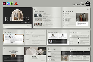 Editorial E-book Landscape Canva, a Brochure Template by NorthPeak