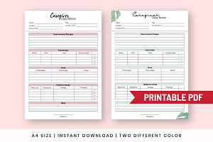 Printable Caregiver Forms PDF