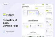 Recruitment SaaS Landing Page, an UI Kit Template by peterdraw (Thumbnail 1 of 3)