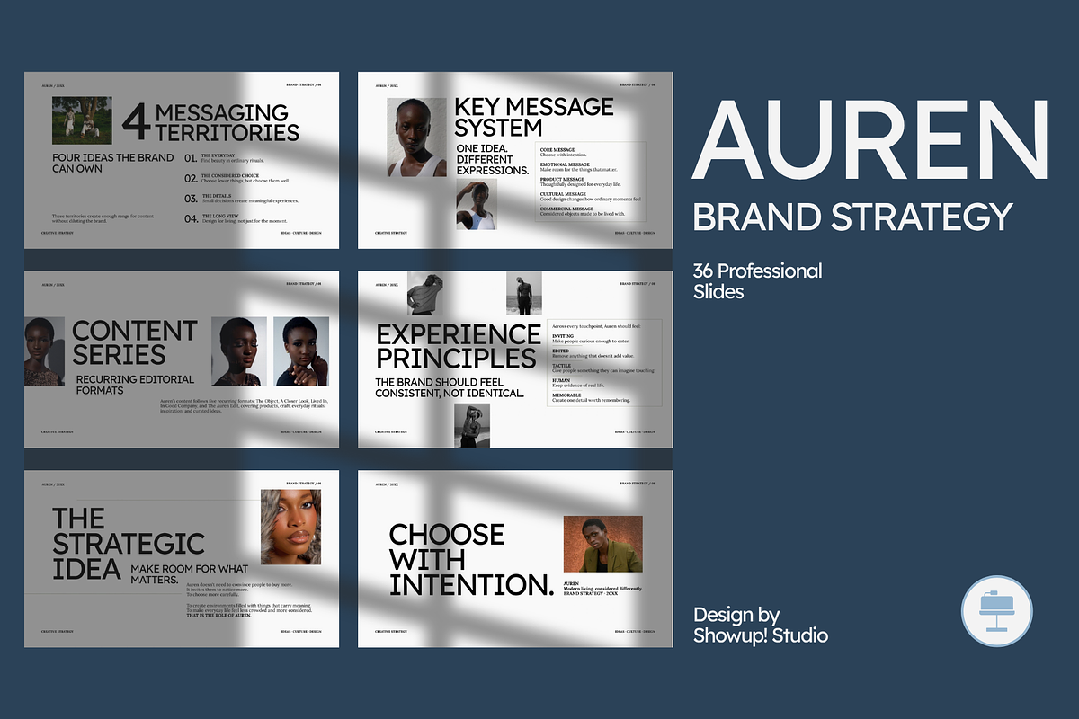 AUREN Brand Strategy Keynote, a Presentation Template by ShowUp! Studio (Photo 1 of 6)