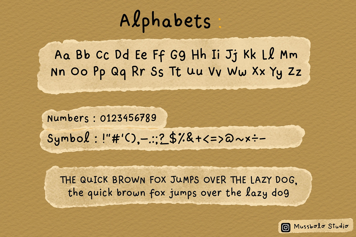 Neat Handwritten Font - Journaling, a Handwritten Font by Mussbolo Studio (Photo 5 of 5)