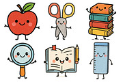 Back to School Clipart, a Seasonal Illustration by Daily.Designs (Thumbnail 2 of 5)