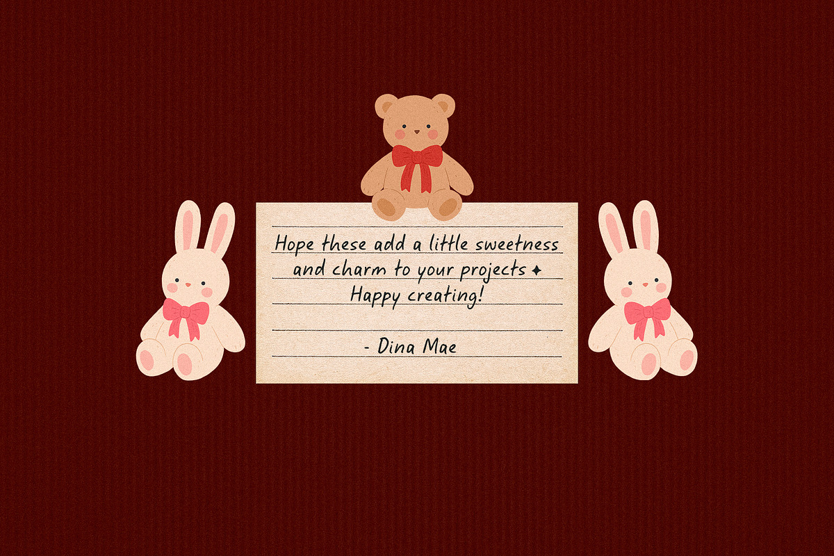 Sweet Whimsy: Cute PNG Illustrations, an Object Graphic by Dina Mae (Photo 12 of 12)
