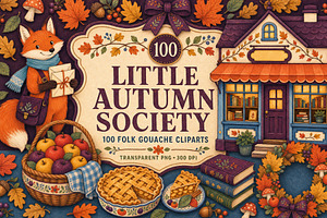 Little Autumn Society 100 PNG