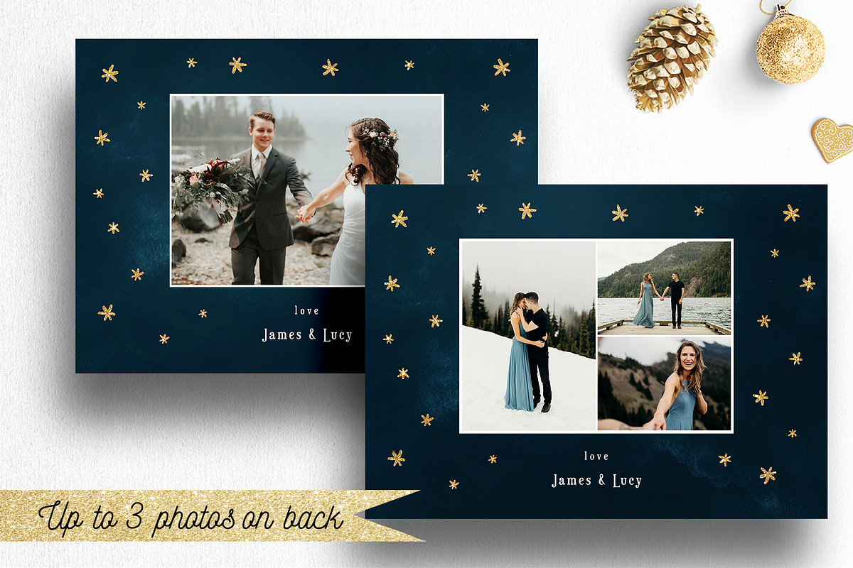 Photo Christmas Card Template | 012, a Card Template by Nifty Template Studio (Photo 5 of 9)