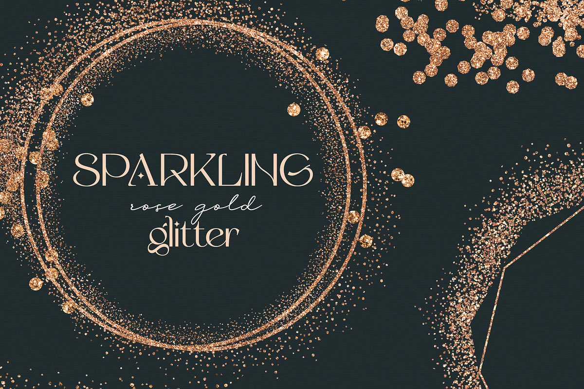 Sparkling Rose Gold Glitter, an Object Graphic by My Wondercolor (Photo 1 of 3)