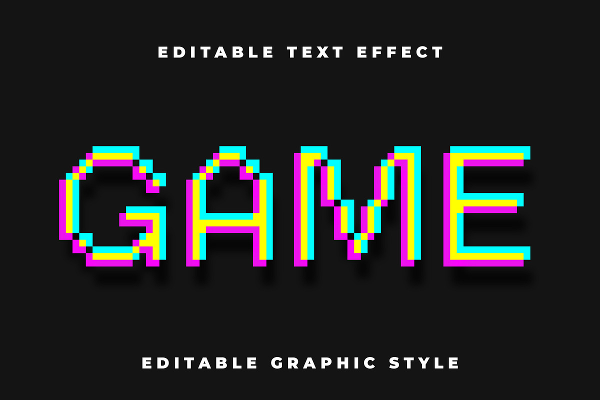 Game Pixel Text Effect